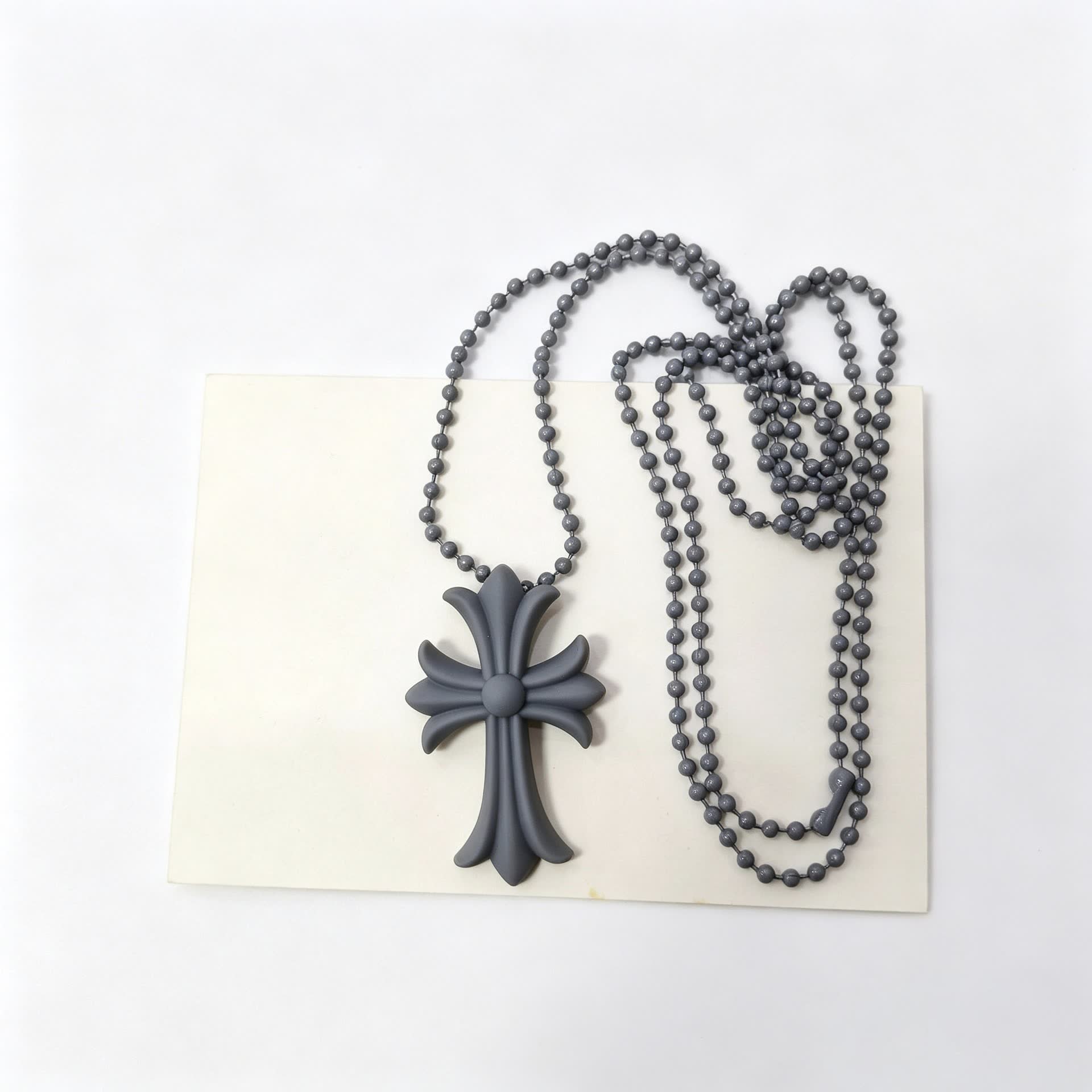 Chrome Hearts Colorful Cross and Heart Shaped Necklaces